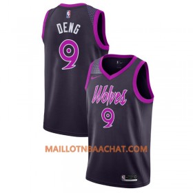 Maillot NBA Minnesota Timberwolves Luol Deng 9 2018-19 Nike City Edition Violet Swingman - Homme